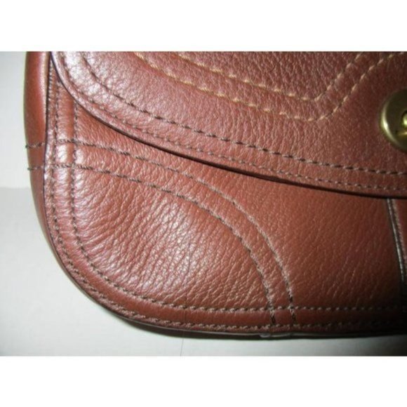 Coach Vintage Chelsea Brown Leather Saddle Stitching Satchel - Picture 4 of 6